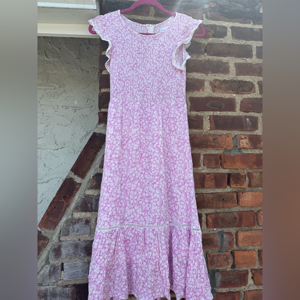 Lost + Wander Pink Floral Midi Dress